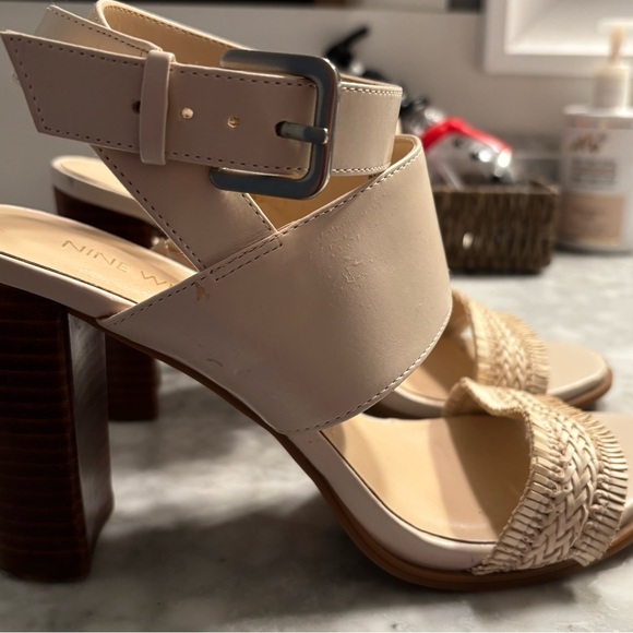 Nine West Cream and Tan Women's Sandals - Picture 1 of 3